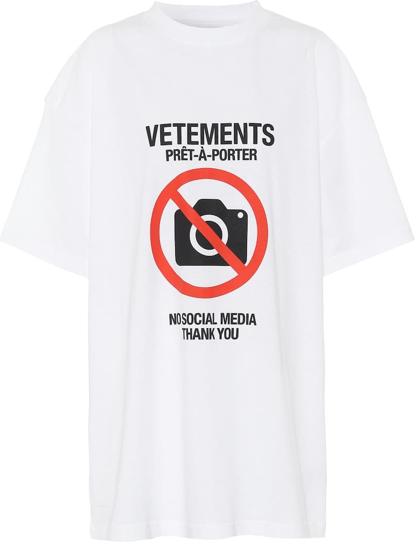 Vetements Printed cotton T-shirt