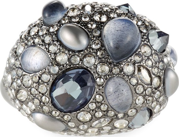 Alexis Bittar Stone Cluster Pave Cocktail Ring, Size 8
