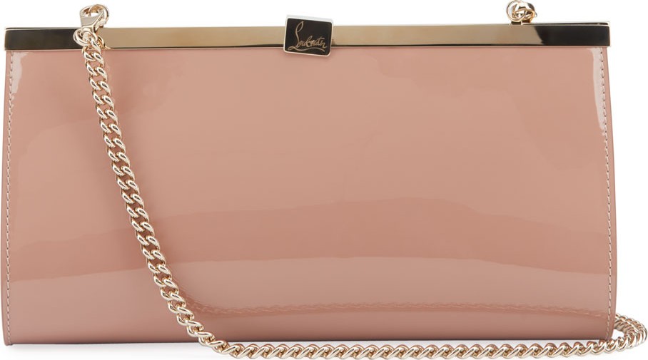 Christian Louboutin Palmete Patent Clutch Bag
