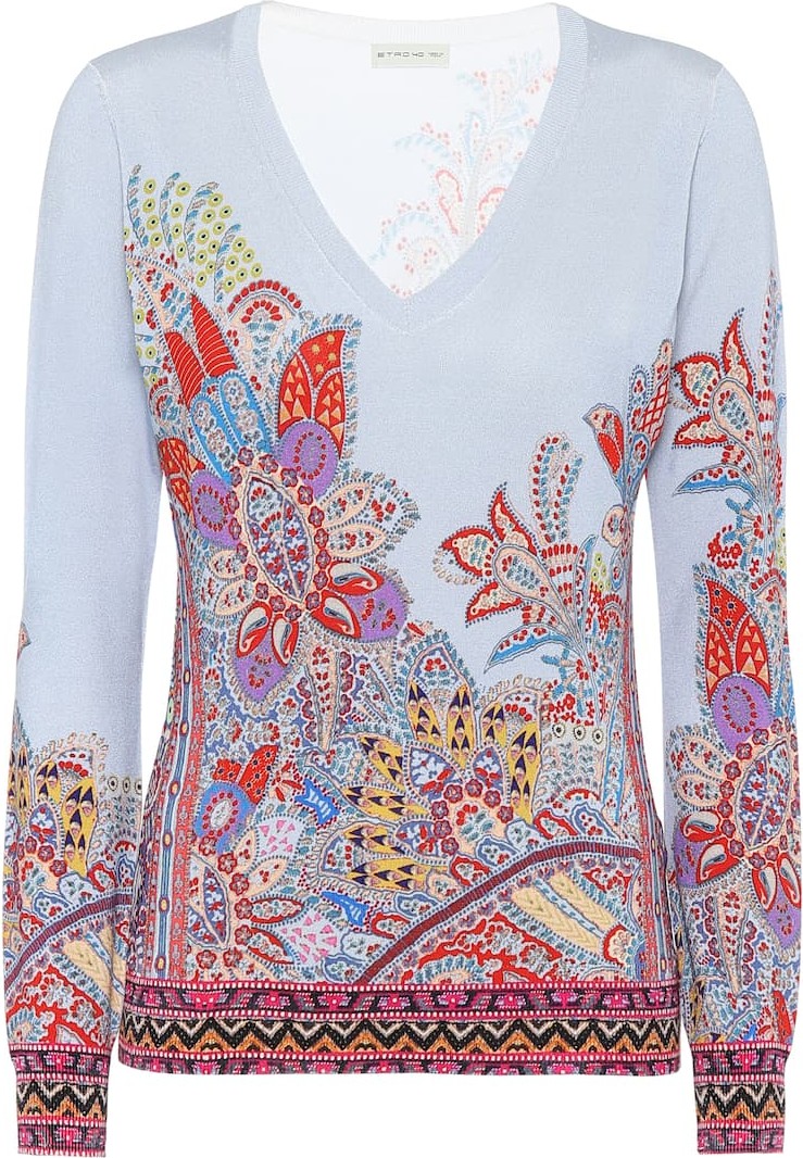 Etro Paisley silk-blend sweater
