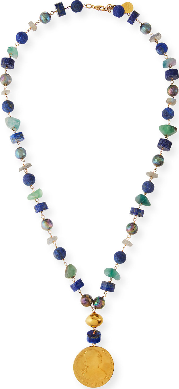 Devon Leigh Multi-Coin Pendant Necklace, 30"L