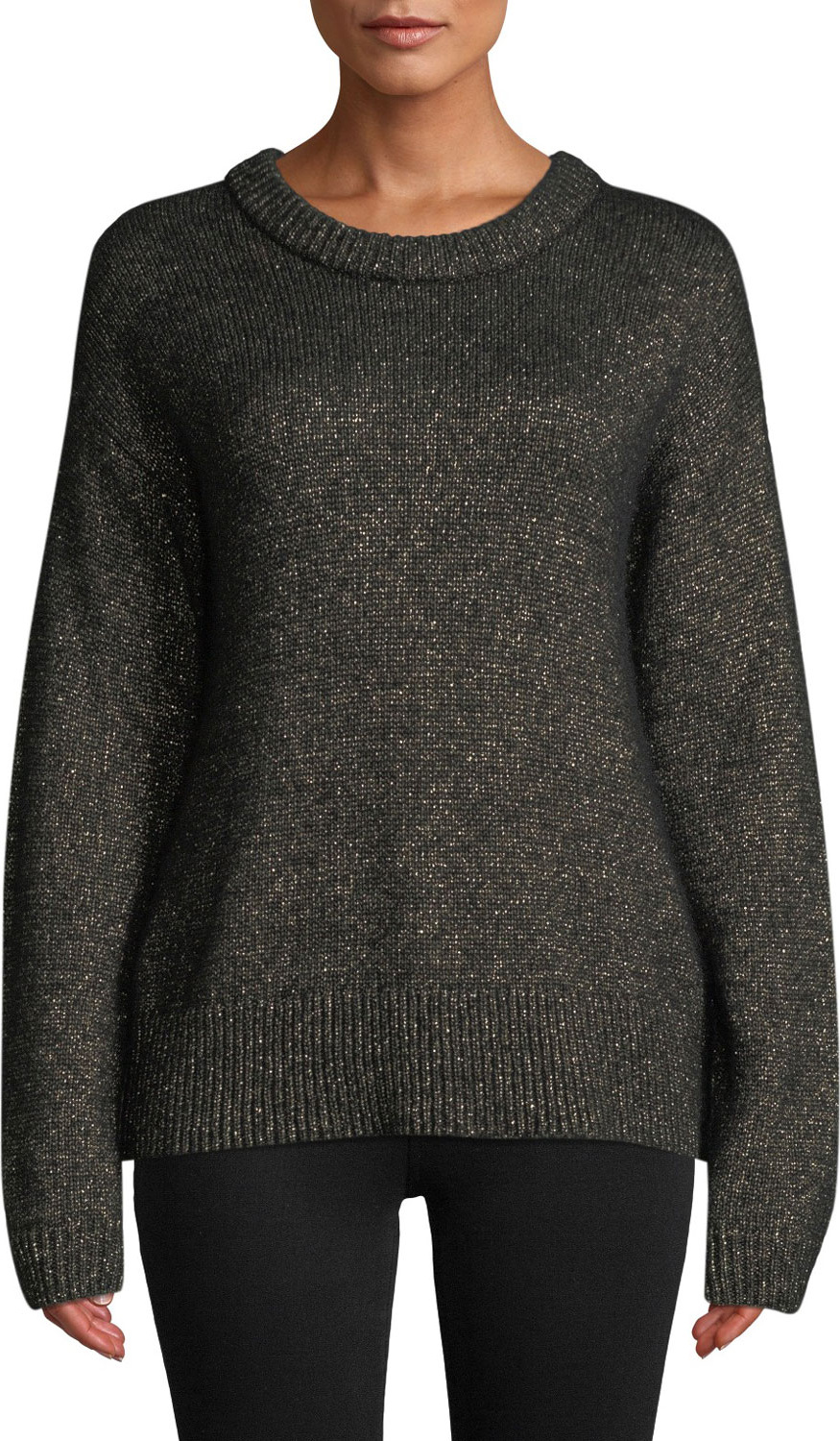 A.L.C. Bowen Metallic Pullover Sweater