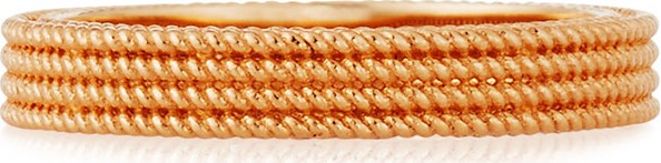 Roberto Coin Symphony Collection 18K Gold Stacked Barocco Ring, Size 6.5