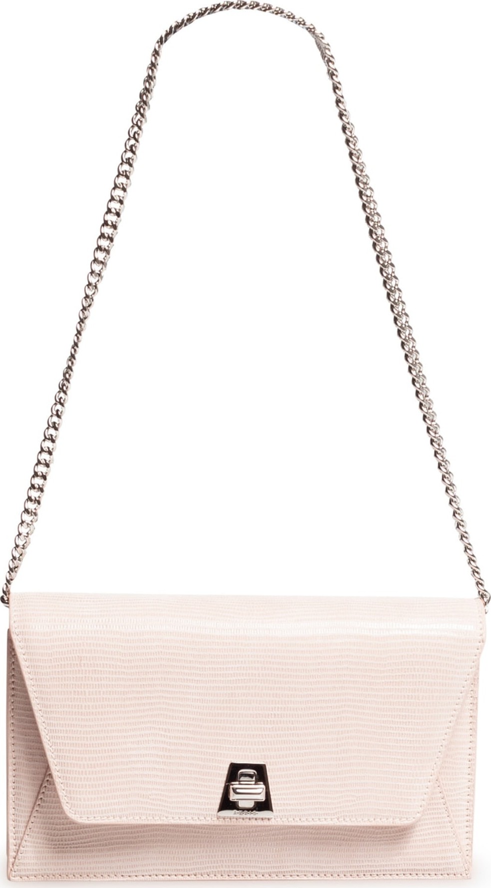 Akris Anouk Lizard Embossed Wallet on a Chain