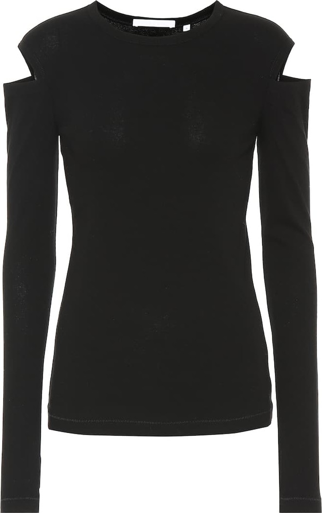 Helmut Lang Cutout cotton top