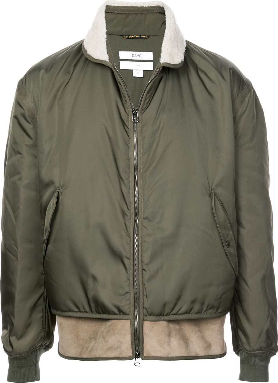 Oamc shearling collar bomber