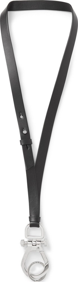 Prada Leather and Silver-Tone Lanyard