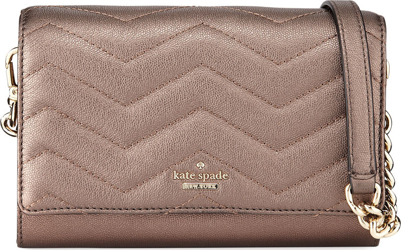 Kate Spade New York reese park wyn caviar-embossed leather crossbody bag