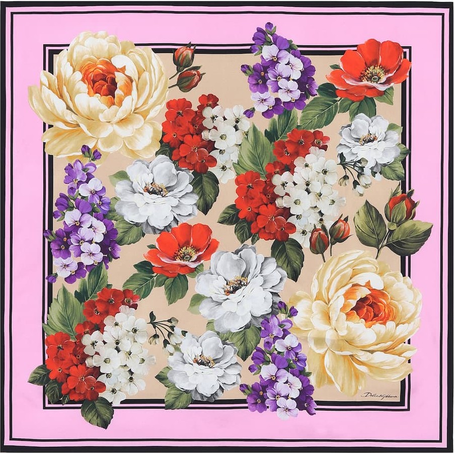 Dolce & Gabbana Floral silk scarf