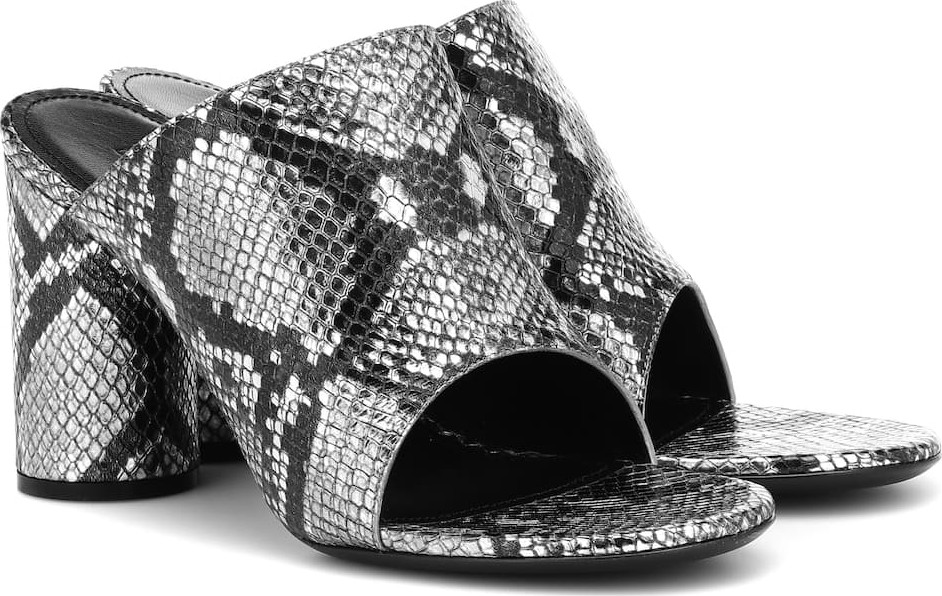 Balenciaga Snake-effect leather sandals