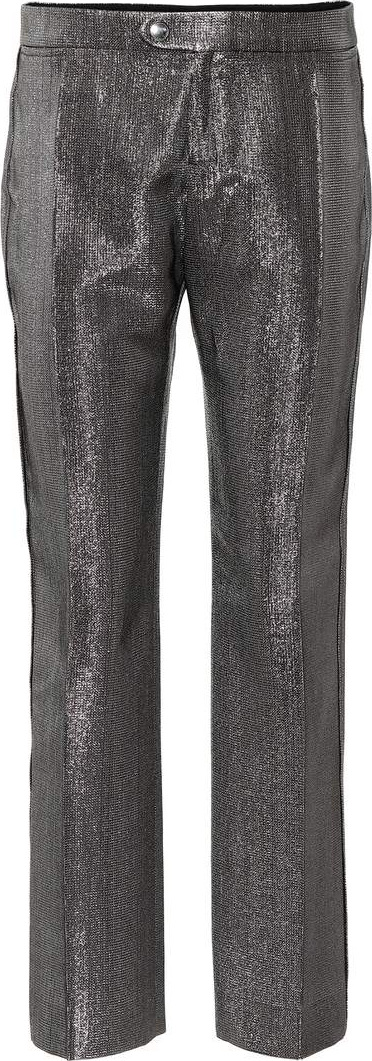 Chloe Metallic straight-leg pants