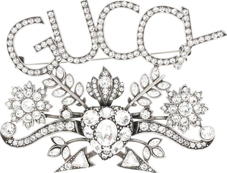 Gucci Guccy embellished brooch
