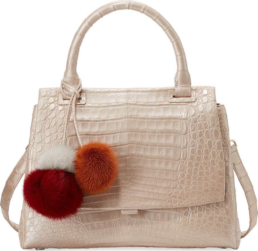 Nancy Gonzalez Sophie Small Crocodile Satchel Bag
