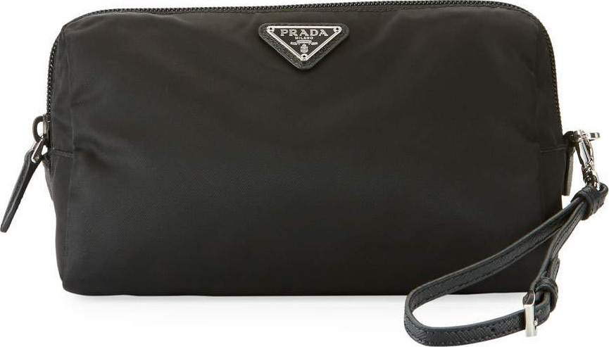 Prada Vela Medium Triangle Cosmetics Bag