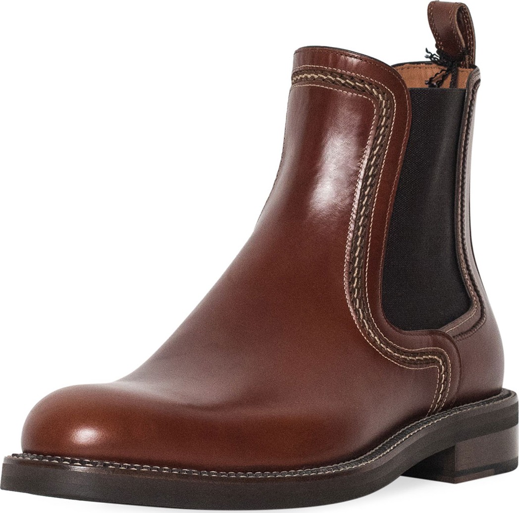 Lanvin Men's Abrasivato Leather Chelsea Boot