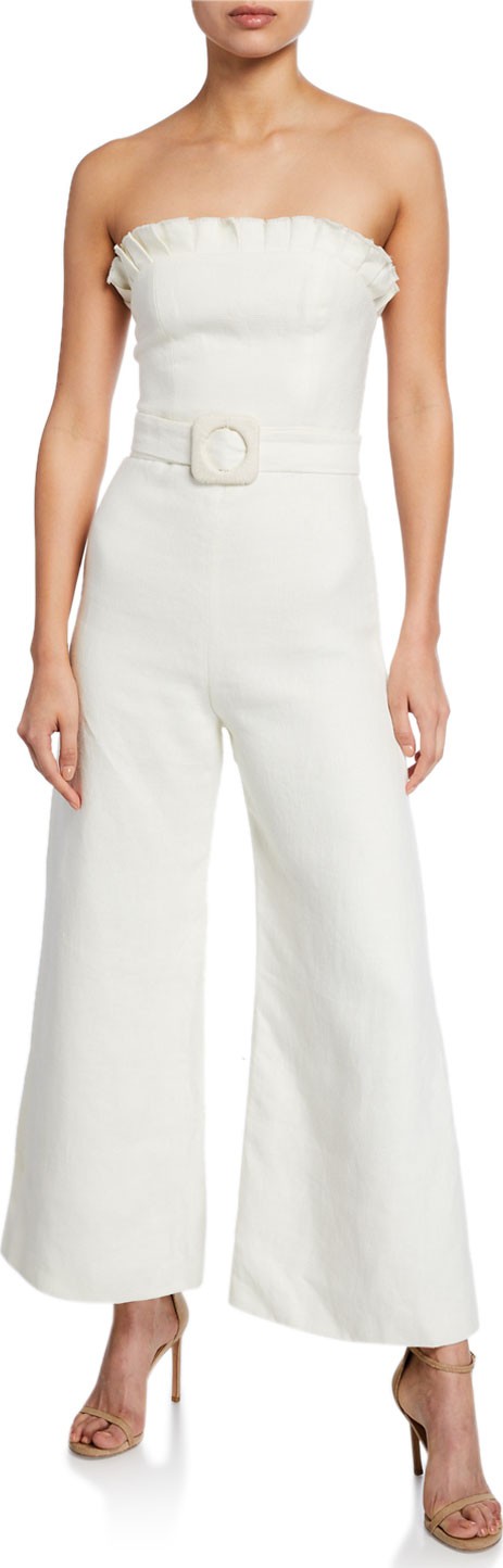 Alexis Eleri Linen Belted Jumpsuit