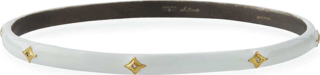 Armenta Old World Thin Diamond Crivelli Bangle
