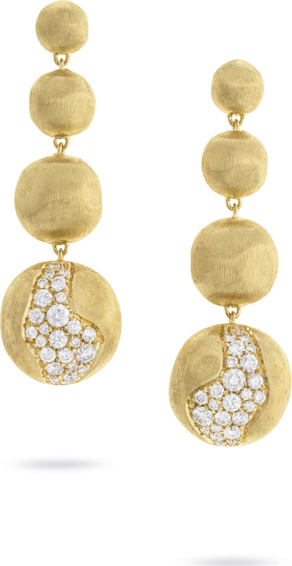 Marco Bicego 18k Gold Africa Diamond Constellation Drop Earrings