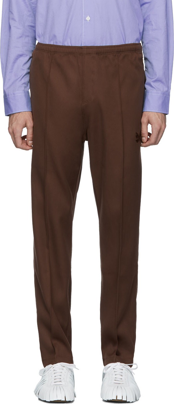 Needles Brown Warm Up Track Pants