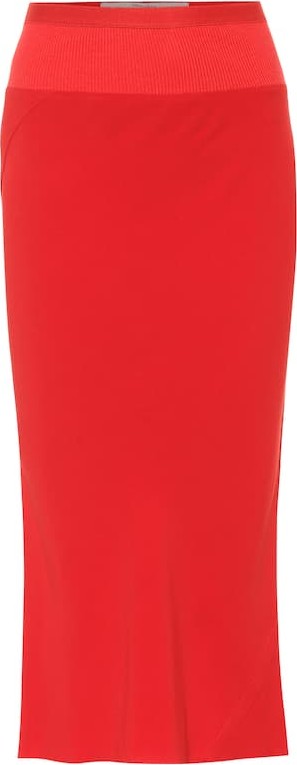 Rick Owens Pencil midi skirt