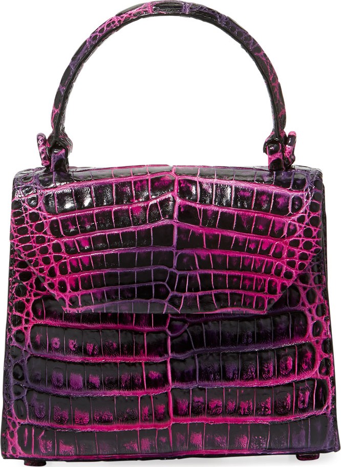 Nancy Gonzalez Crocodile Small Flap Top-Handle Crossbody Bag