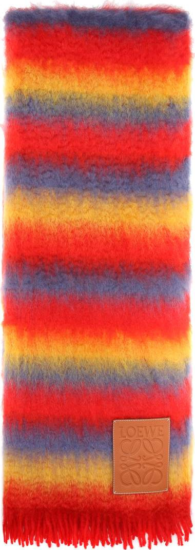 LOEWE Wool and mohair-blend scarf