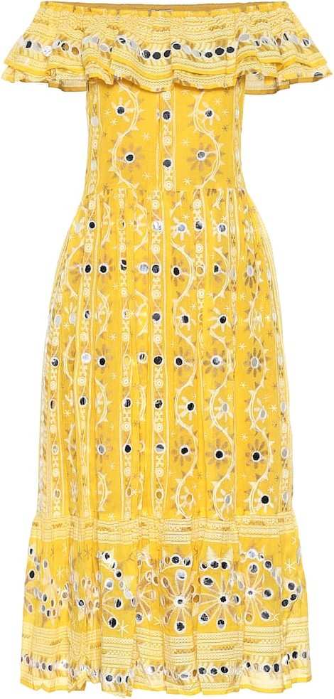 Juliet Dunn Exclusive to Mytheresa – Embellished cotton dress