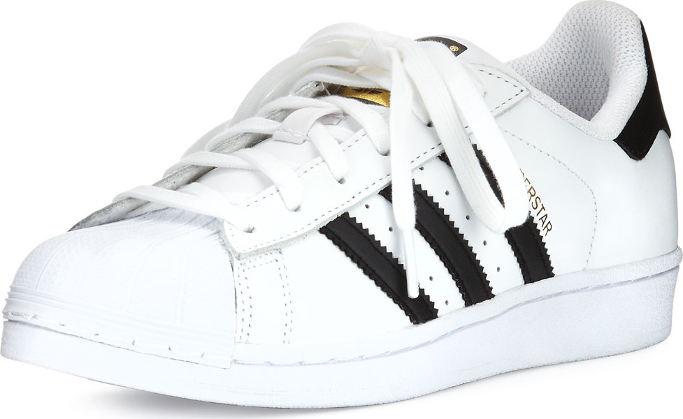 Adidas Superstar Classic Sneakers, Black/White