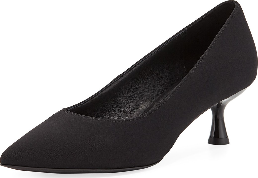 Donald J Pliner Bon Pointed-Toe Low Crepe Pumps