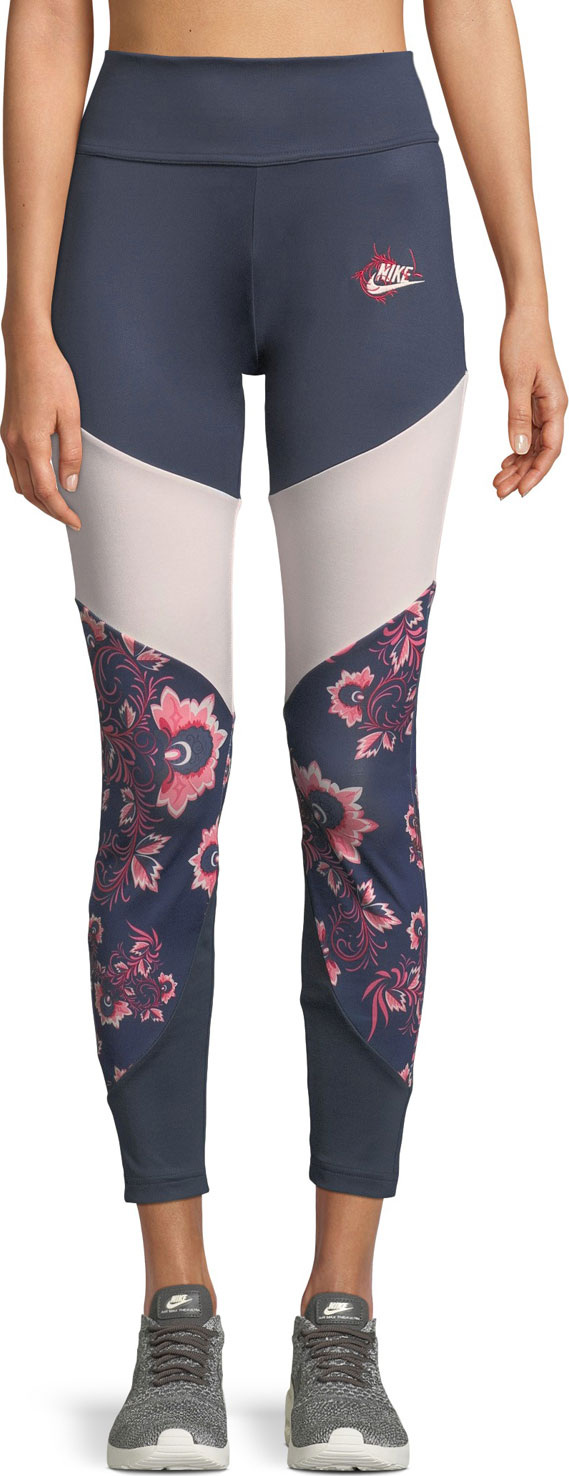 Nike Sportswear Essential Floral-Print Leggings