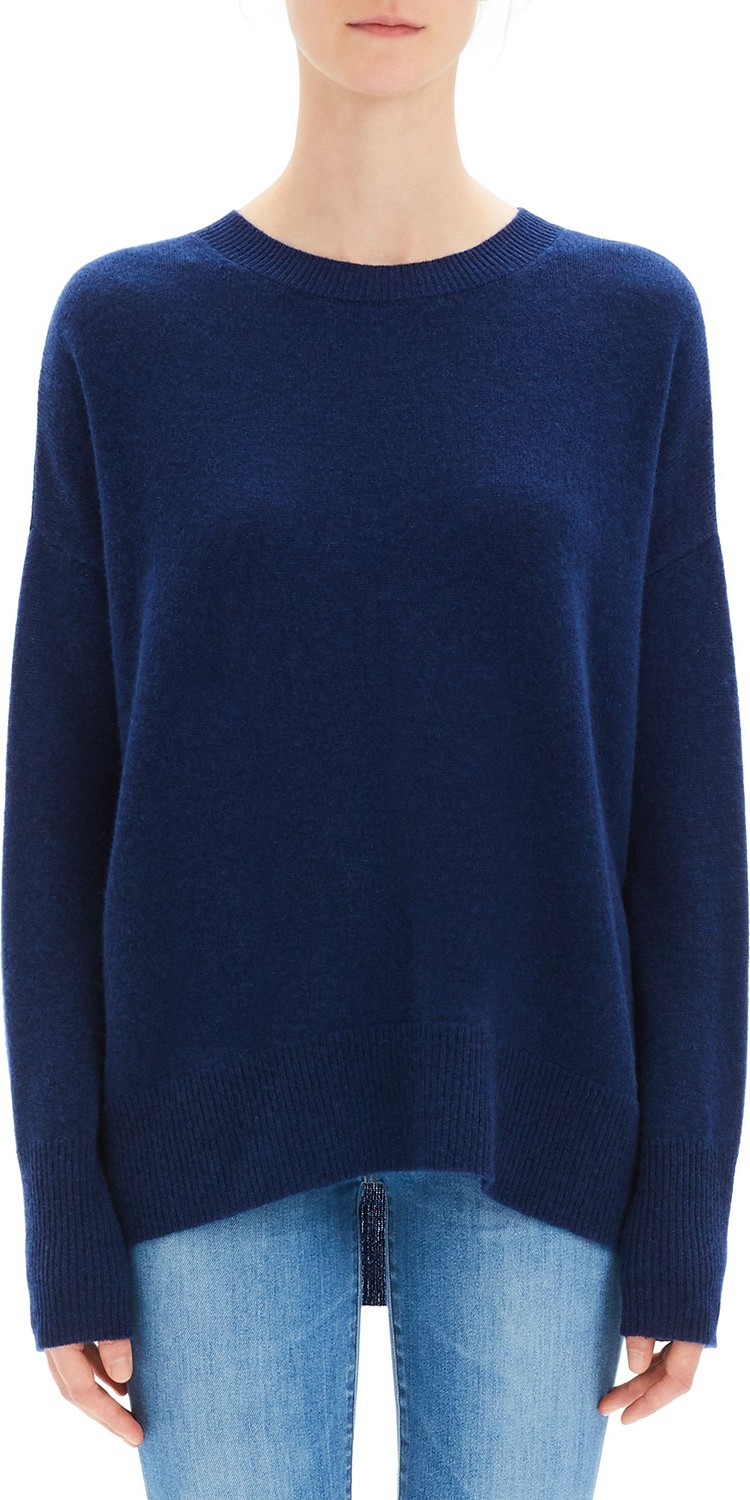 Theory Karenia Cashmere Crewneck Pullover Sweater