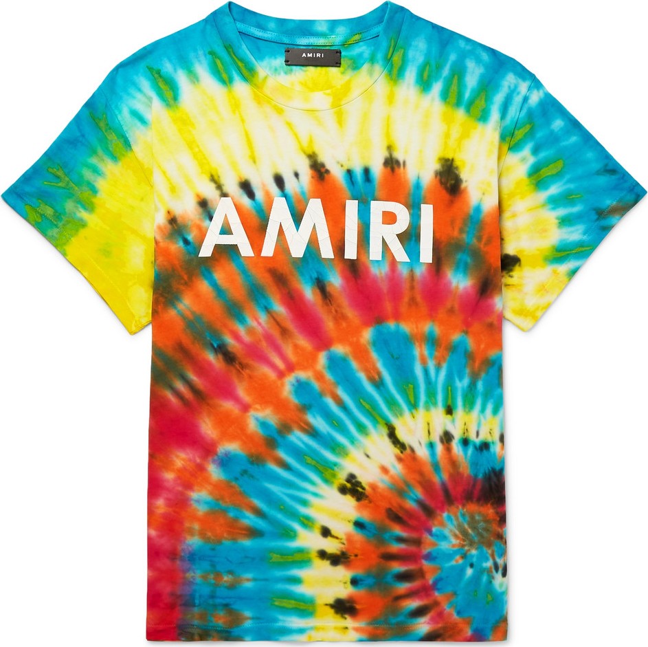 Amiri Logo-Print Tie-Dyed Cotton-Jersey T-Shirt