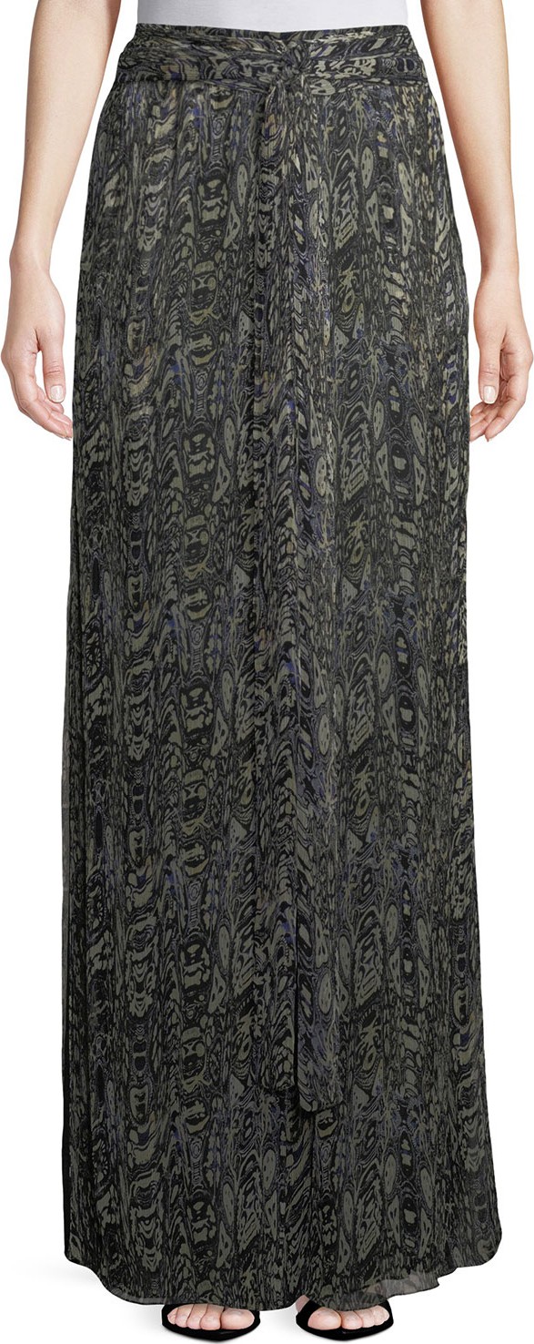 IRO Gixie Printed Wide-Leg Pants