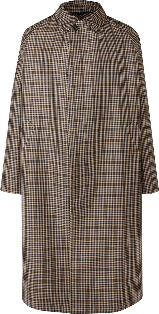 Stella McCartney Oversized Checked Virgin Wool-Blend Coat