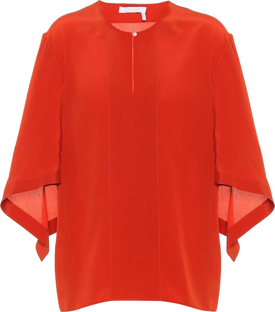 Chloe Silk crêpe top