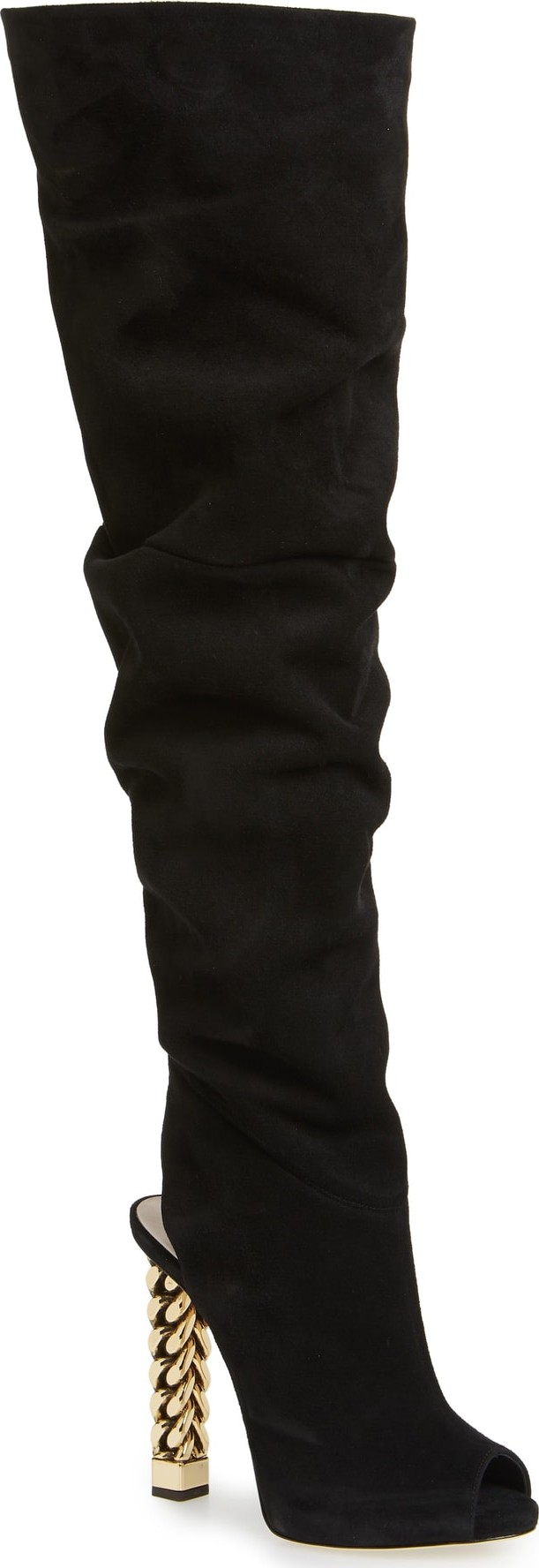 Giuseppe Zanotti x Rita Ora Chain Heel Over the Knee Boot