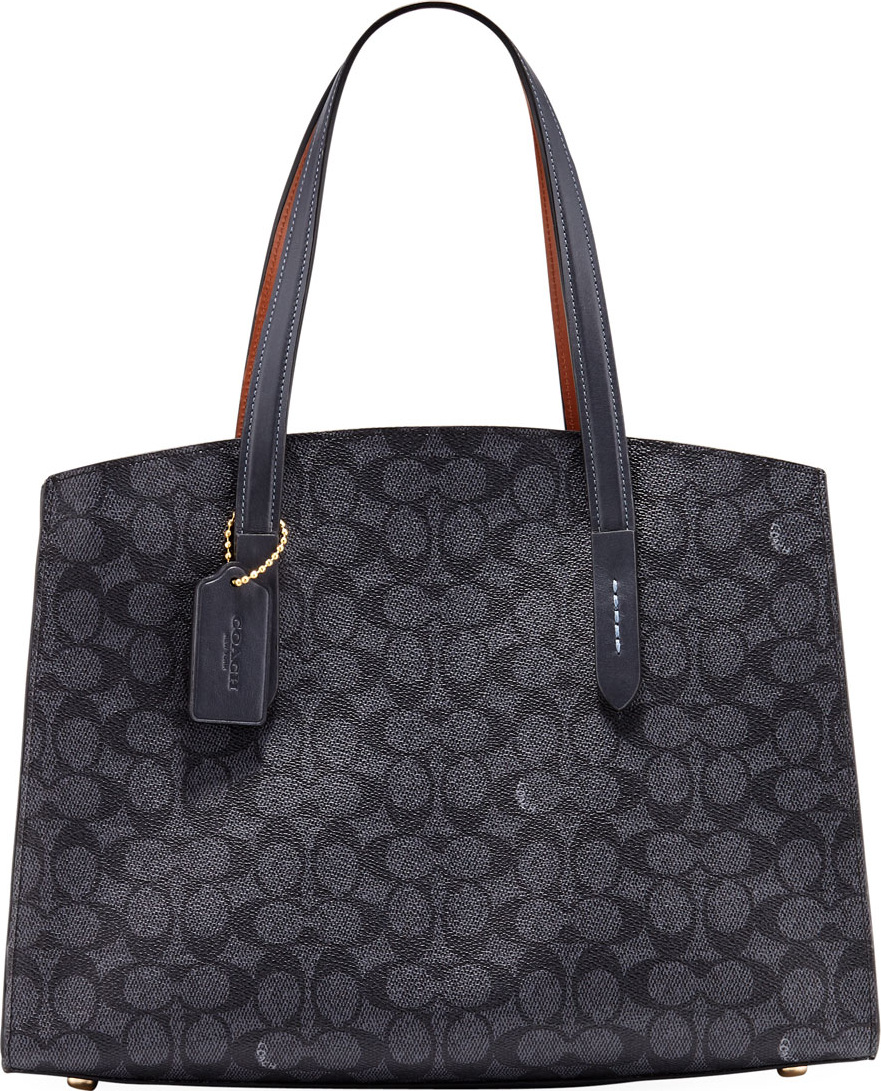 COACH 1941 Charlie Coated Canvas Top Handle Bag