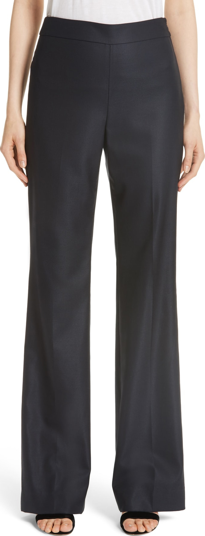 St. John Stretch Bird's Eye Suiting Pants