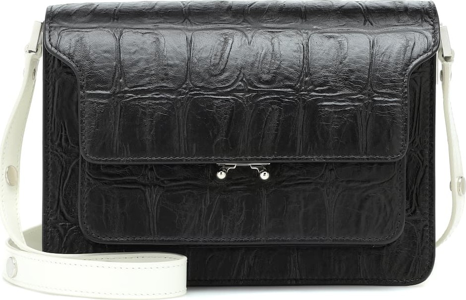 Marni Trunk leather shoulder bag