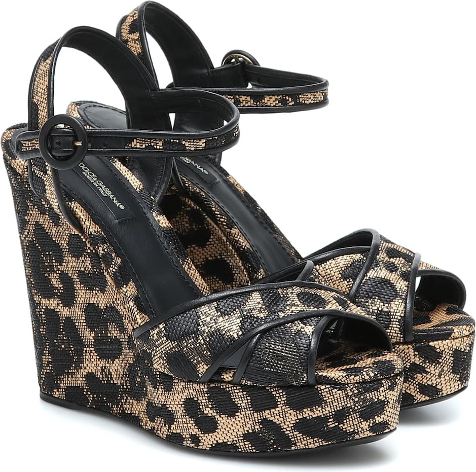 Dolce & Gabbana Leopard-print platform sandals