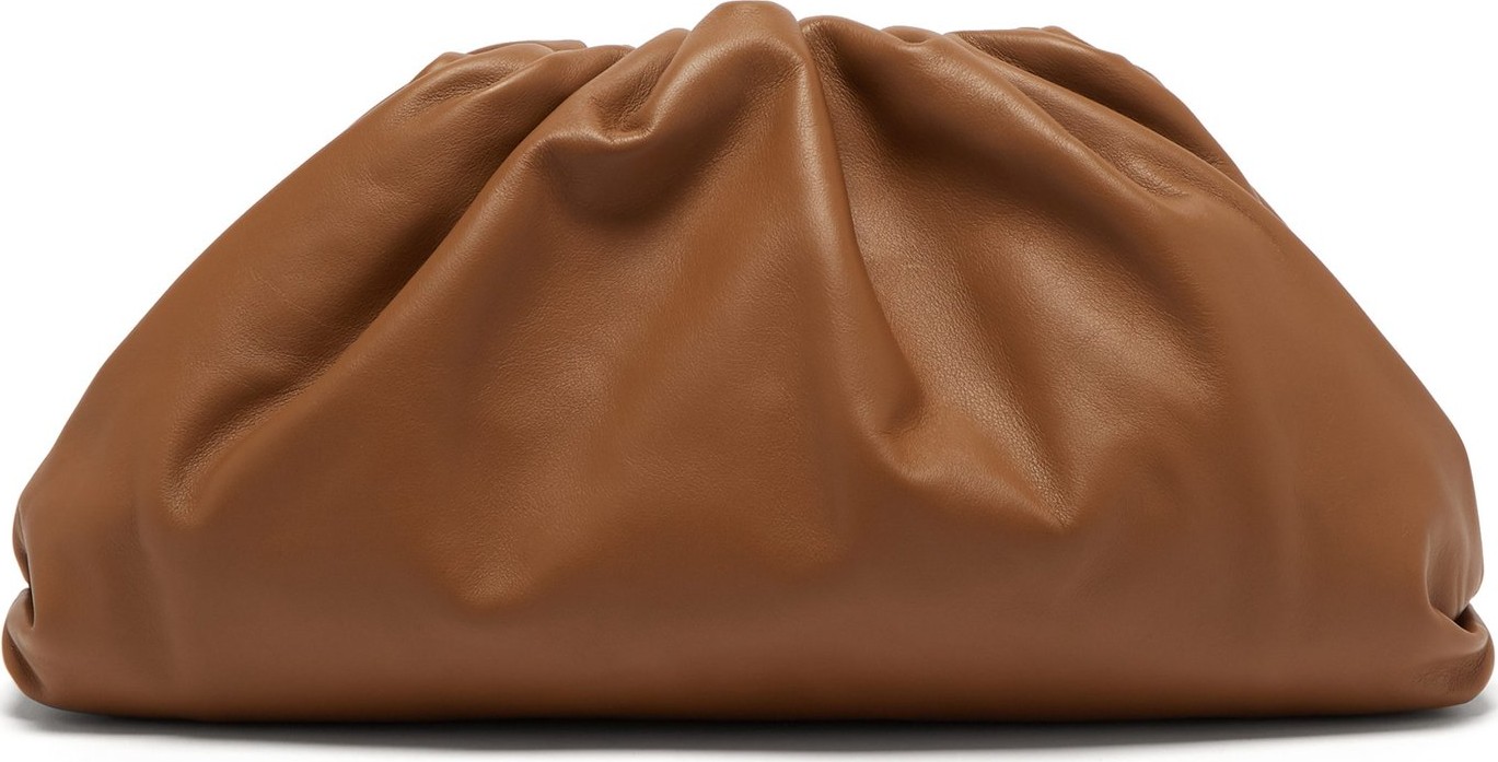 Bottega Veneta The Pouch gathered leather clutch bag