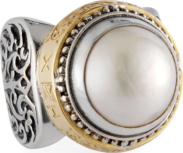 Konstantino Pearl Ring, Large