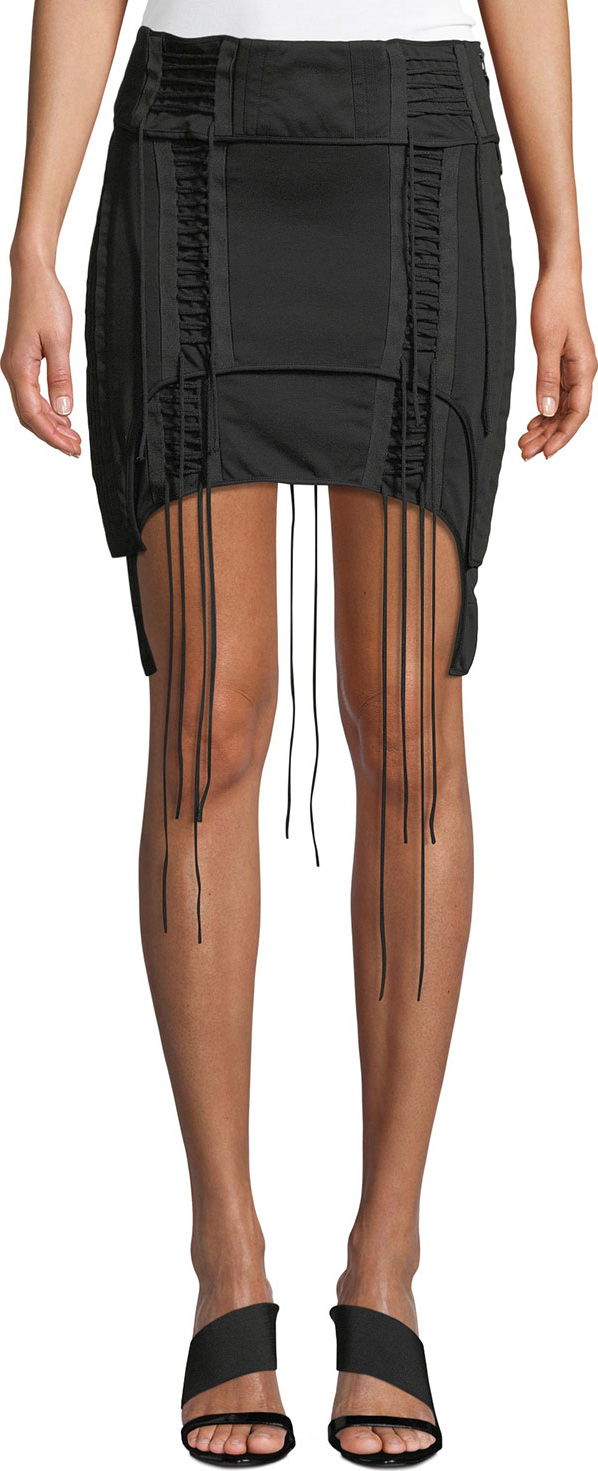 Helmut Lang Aviator Lace-Up Mini Skirt
