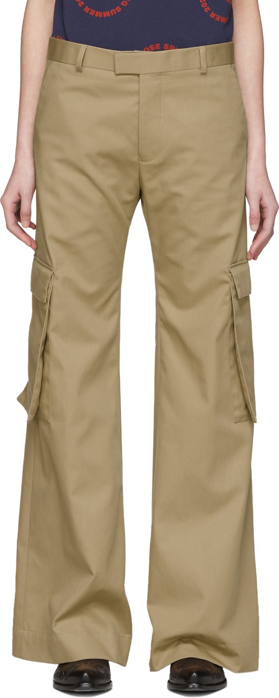 Martine Rose Tan Alphonso Cargo Trousers