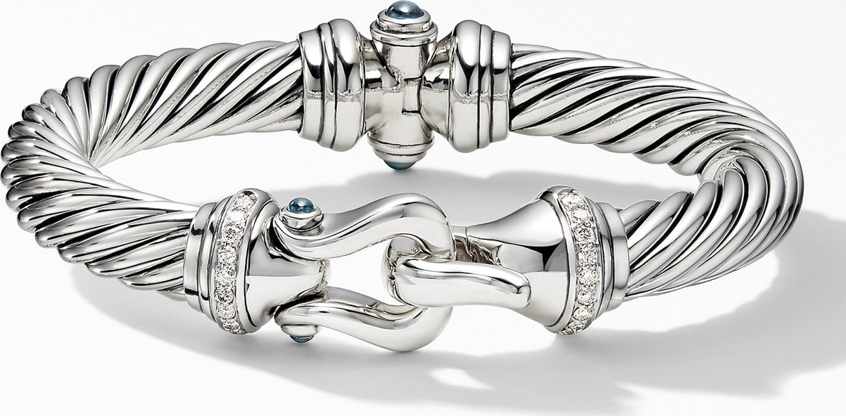 David Yurman Cable Buckle Bracelet with Diamonds