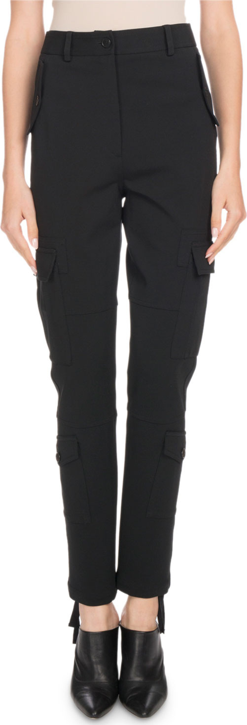 Altuzarra Lyn High-Rise Straight-Leg Cargo Pants