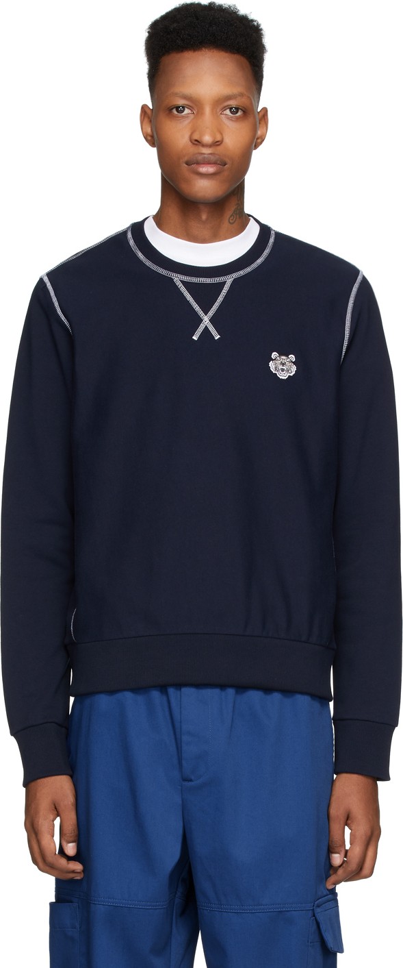 KENZO Navy Tiger Crest Sweatshirt