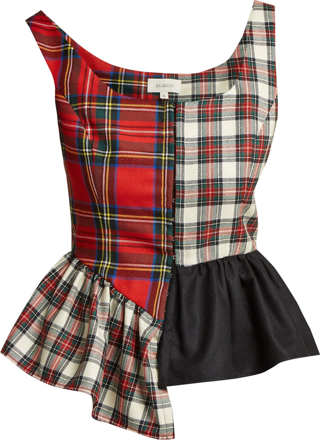 Isa Arfen Flora  patchwork peplum top