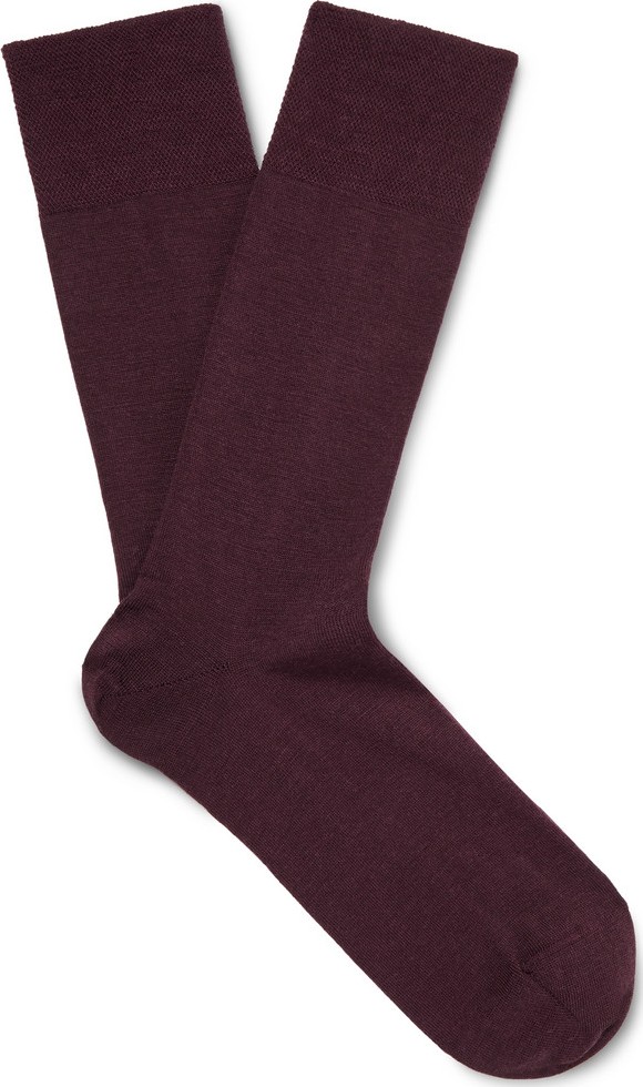 Falke Sensitive Berlin Stretch Virgin Wool-Blend Socks