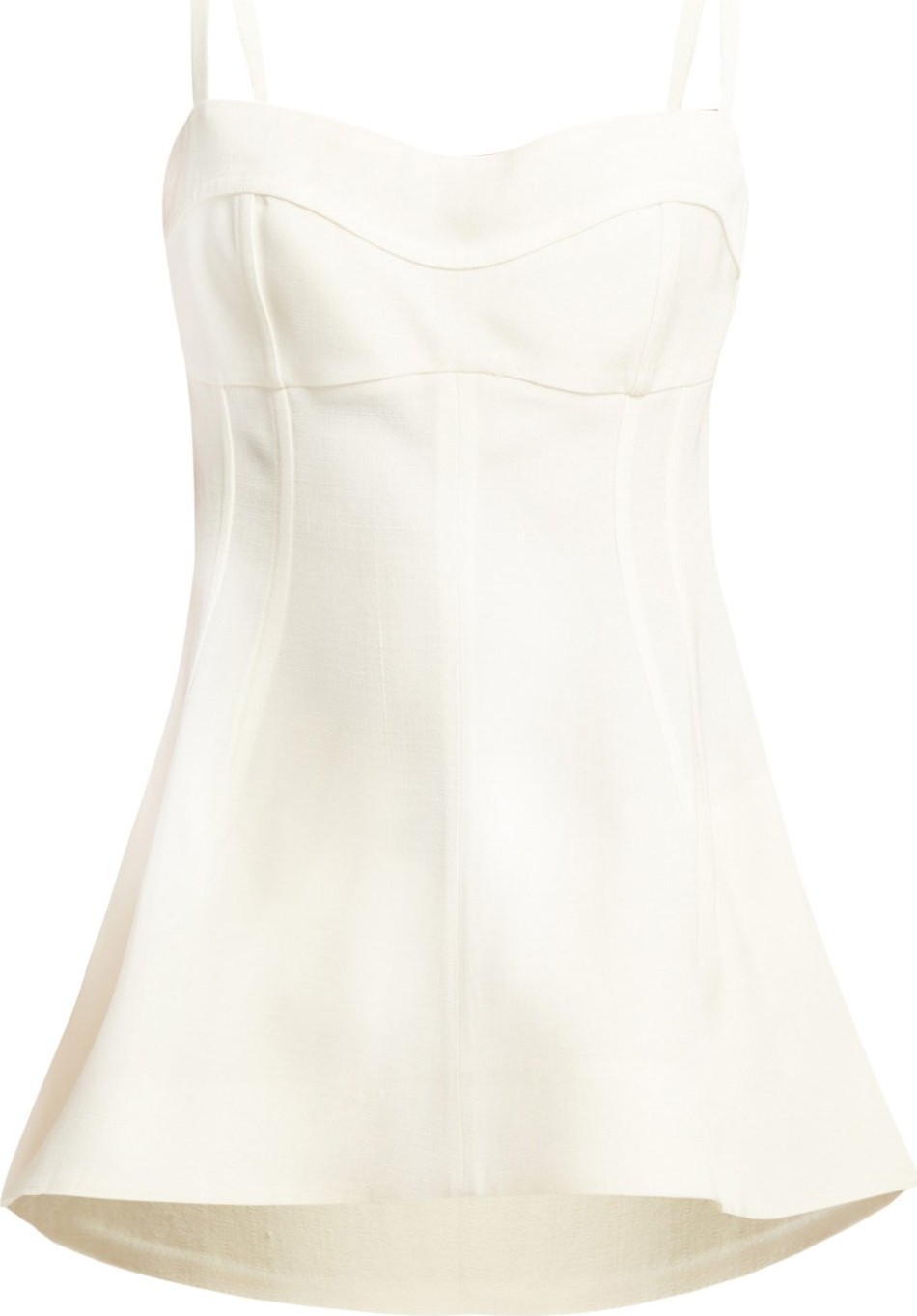 Jil Sander Sweetheart-neckline flared evening top